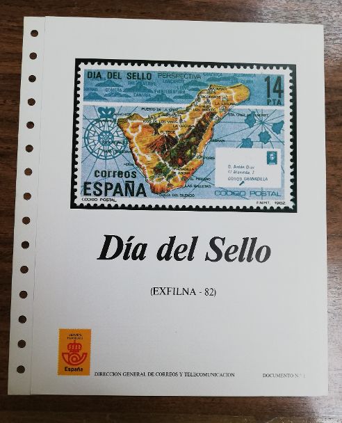 Nº 1 DIA DEL SELLO DEL AÑO 1982
